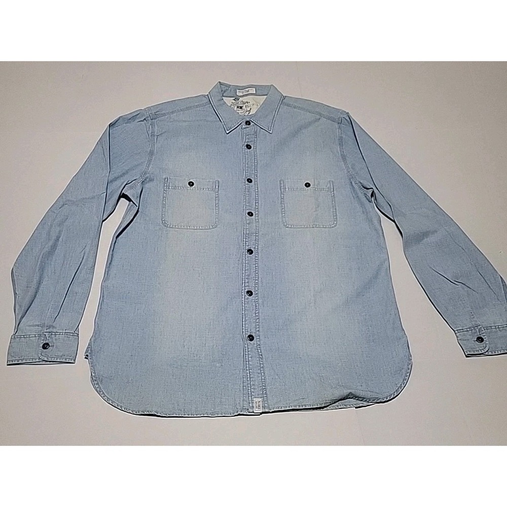 Polo Jeans Co. Ralph Lauren Denim Shirt Sz XLarge Vintage Long Sleeve Button Up